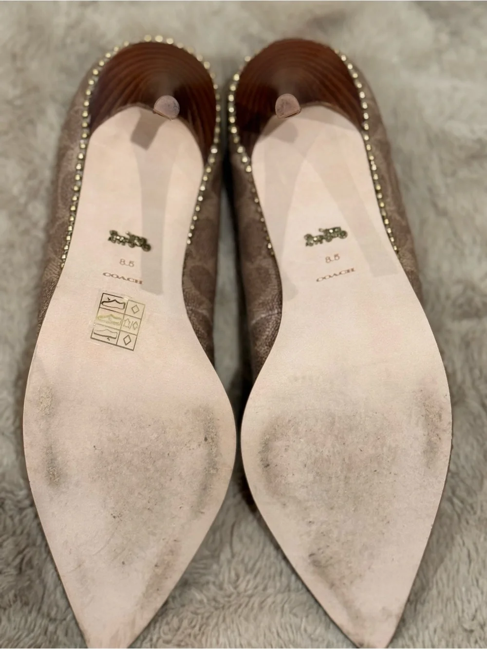 COACH Women's Waverly Beadchain Pump in Signature Canvas